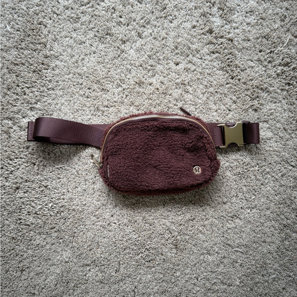 Lululemon Athletica Brown Sherpa Belt Bag
